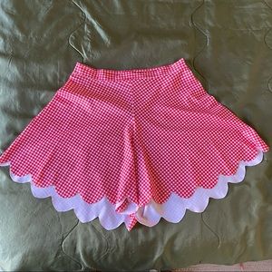 Black Milk Gingham Red Shorties size M